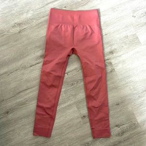 Fabletics Dusty Rose High Waisted Ribbed Leggings